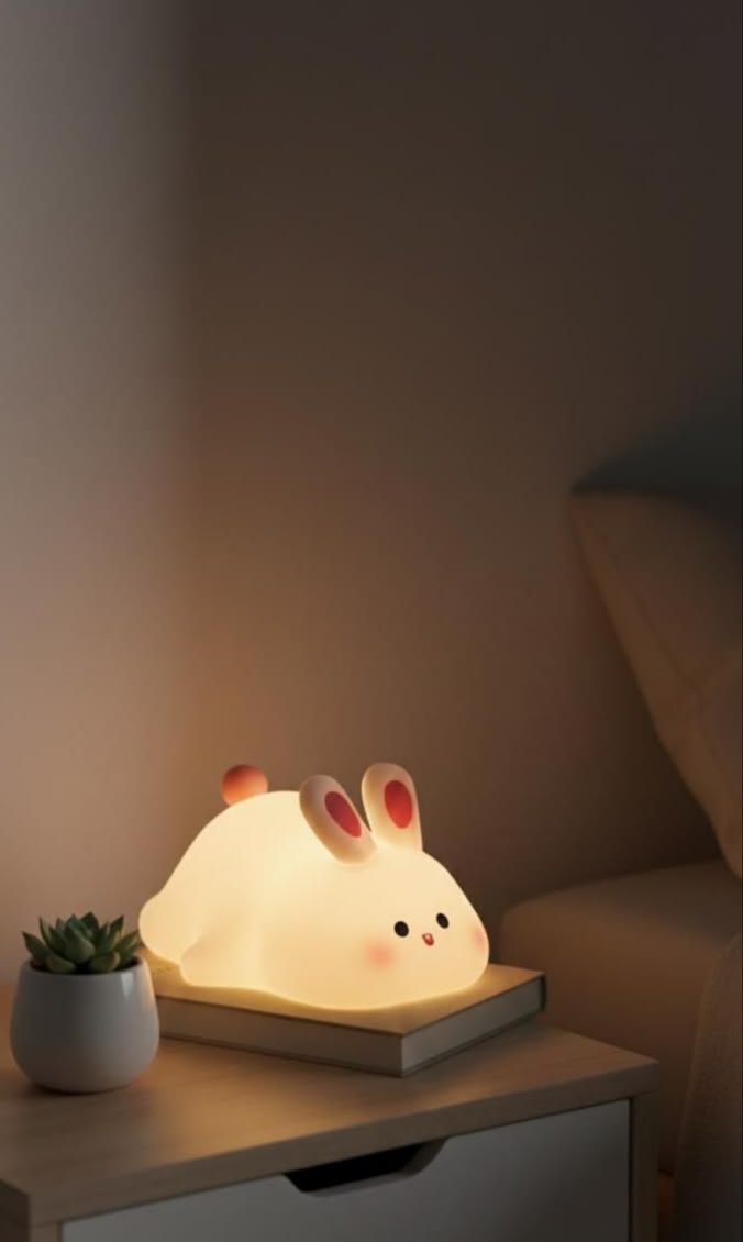Silicone Rabbit Night Lamp