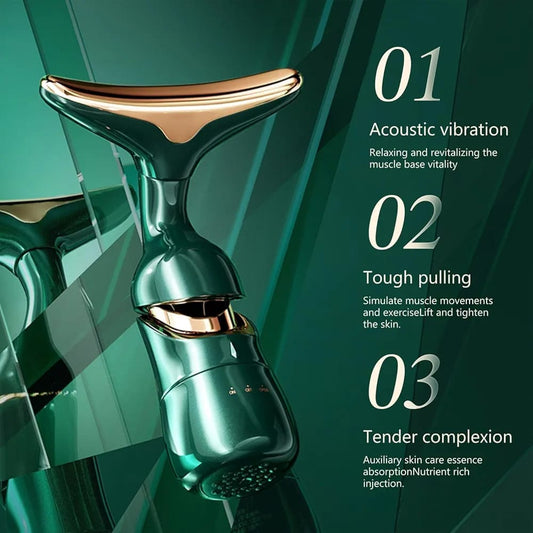 3-in-1 Face Slimming & Uplift Wand – Thermal Vibration Beauty Massager