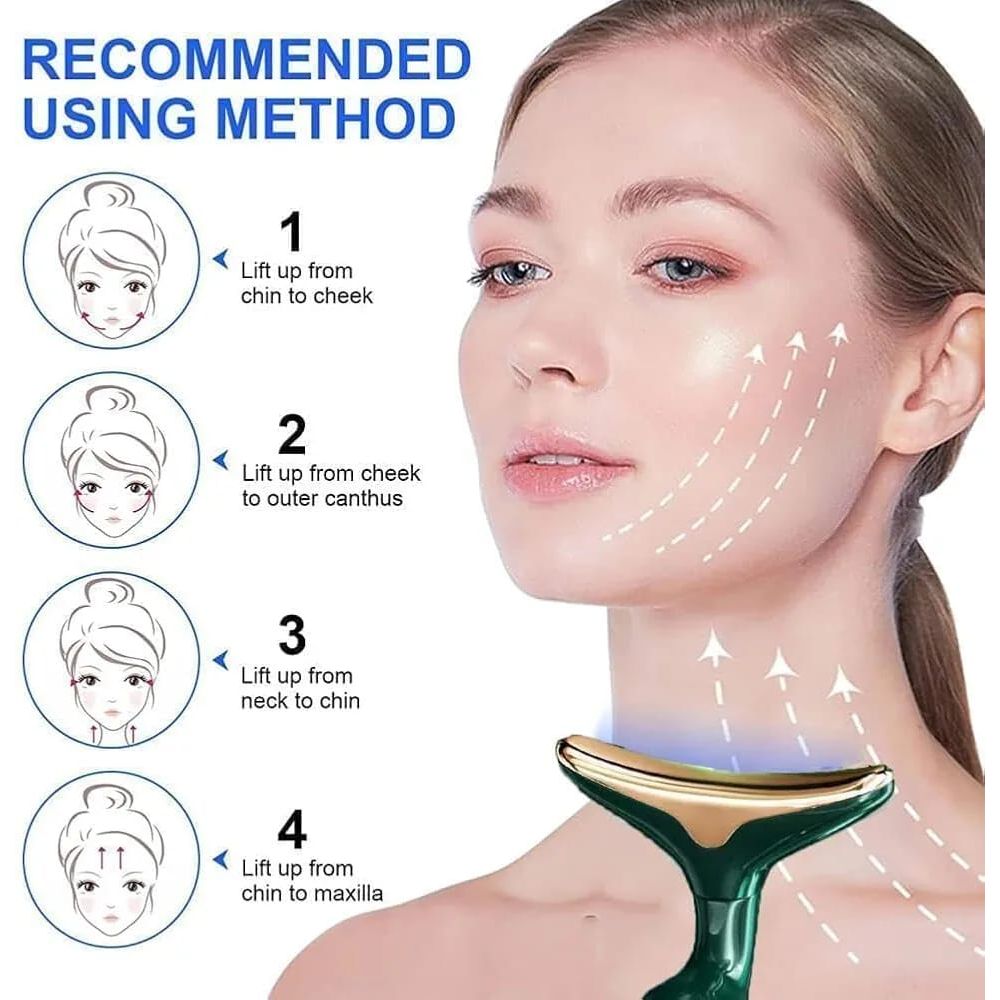 3-in-1 Face Slimming & Uplift Wand – Thermal Vibration Beauty Massager