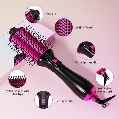 3-in-1 Hair Dryer Brush – One Step Volumizer & Style