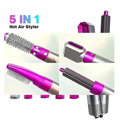 5 in 1 Hot Air Brush Hair Dryer Styler